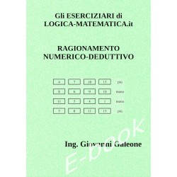 Copertina Ragionamento Numerico Deduttivo PDF - quiz per concorsi pubblici, militari e test di ammissione all'Università